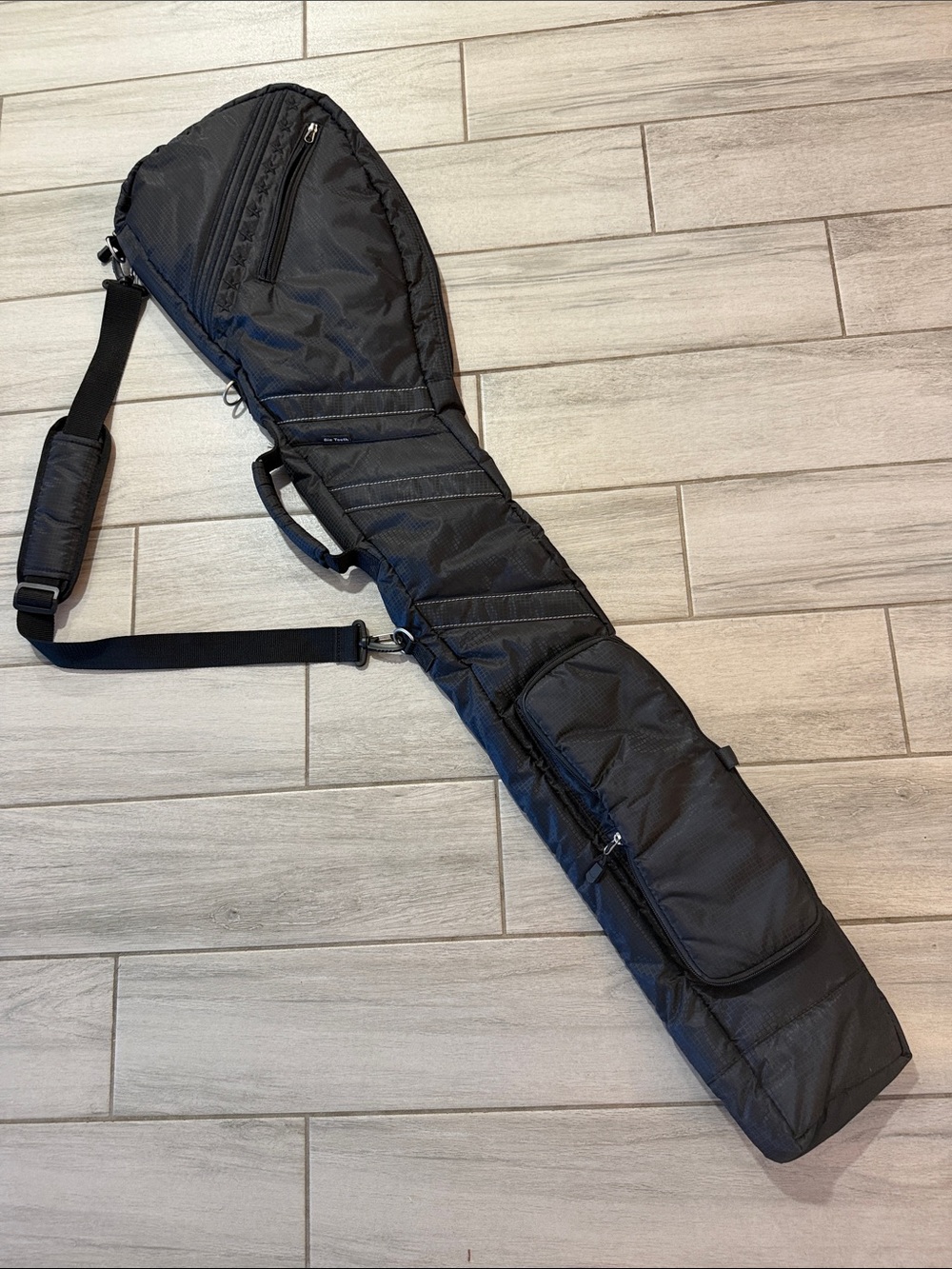 Black driving range, golf club holder Sling Bag for Men - Protective Carry Case